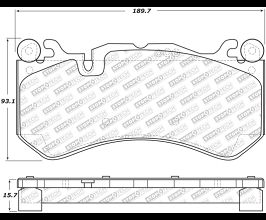 StopTech StopTech Street Select 14-18 Audi RS7 Front Brake Pads for Mercedes S-Class W222