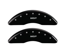 MGP Caliper Covers 4 Caliper Covers Engraved Front & Rear Black Finish Silver Char 2013 Mercedes-Benz SL550 for Mercedes SL-Class R231
