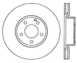 StopTech StopTech 13-17 Mercedes E400 Drilled Left Front Rotor for Mercedes SLC-Class R172