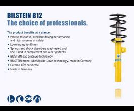 BILSTEIN B12 (Pro-Kit) 12-15 Mercedes-Benz SLK250 Base L4 1.8L Front and Rear Suspension Kit for Mercedes SLC-Class R172