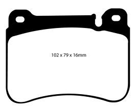 EBC 05-07 Mercedes-Benz C230 (W203) 2.5 Sport Sedan Redstuff Front Brake Pads for Mercedes SLK-Class R171