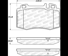 StopTech StopTech 02-06 Mercedes-Benz S500 / 03-06 Mercedes-Benz CL500 Street Performance Front Brake Pads for Mercedes SLK-Class R171