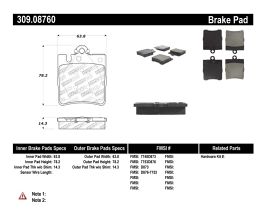 StopTech StopTech Performance Brake Pads for Mercedes SLK-Class R171