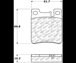 StopTech StopTech Street Select Brake Pads - Rear for Mercedes SLK-Class R171