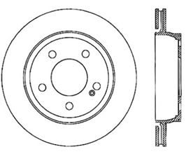 StopTech StopTech 05-06 Mercedes Benz C55 AMG Sportstop Slotted and Drilled Left Rear CRYO Rotor for Mercedes SLK-Class R171