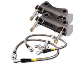 StopTech StopTech 91-96 Dodge Stealth AWD Front BBK - ST-40 Red Caliper / 2pc Zinc Slotted 332x32mm Rotor for Mitsubishi 3000GT