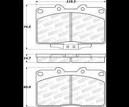 StopTech StopTech Street Brake Pads - Front for Mitsubishi 3000GT