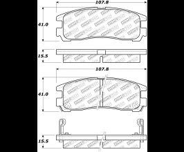 StopTech StopTech Street Select Brake Pads - Rear for Mitsubishi 3000GT