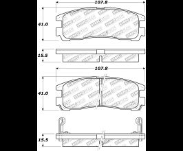 StopTech StopTech Street Touring 4/89-99 Mitsubishi Eclipse GST Rear Brake Pads for Mitsubishi 3000GT