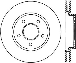 StopTech StopTech 93-99 Mitsubishi 3000GT Cryo Slotted Front Left Sport Brake Rotor for Mitsubishi 3000GT