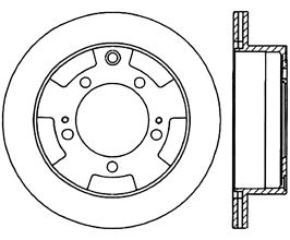 StopTech StopTech 91-96 Dodge Stealth 2WD / 90-99 Mitsubishi 3000GT Right Rear Slotted & Drilled Rotors for Mitsubishi 3000GT