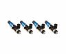 Injector Dynamics 1700cc Injectors - 60mm Length - 11mm Blue Top - Denso Lower Cushion (Set of 4) for Mitsubishi Eclipse GS/GSX/GST