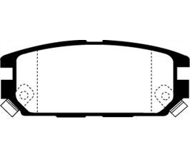 EBC 94-95 Eagle Talon 2.0 Turbo 4WD (2nd Generation)(284mm rear rotor) Ultimax2 Rear Brake Pads for Mitsubishi Eclipse 1