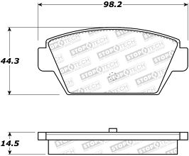 StopTech StopTech Street Brake Pads for Mitsubishi Eclipse 1