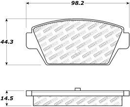 StopTech StopTech 87-92 Mitsubishi Galant Street Select Rear Brake Pads for Mitsubishi Eclipse 1