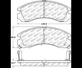 StopTech StopTech Street Select Brake Pads w/Hardware - Front for Mitsubishi Eclipse 1