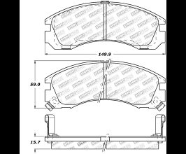 StopTech StopTech Street Touring 93-99 Eagle Talon 4WD / 92-04 Mitsubishi Diamante for Mitsubishi Eclipse 1
