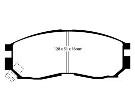 EBC 95-99 Chrysler Sebring Coupe 2.0 Redstuff Front Brake Pads for Mitsubishi Eclipse 2
