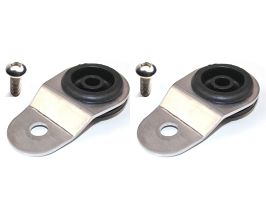 Torque Solution Radiator Mount Combo with Inserts (Silver) : Mitsubishi Evolution 7/8/9 for Mitsubishi Lancer 8