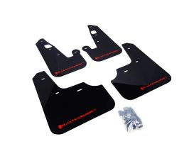 Rally Armor 07-17 Mitsubishi Lancer Black UR Mud Flap w/ Red Logo for Mitsubishi Lancer 8