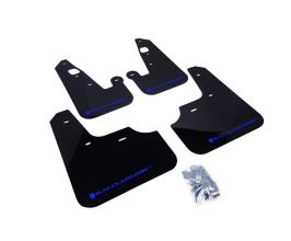 Rally Armor 07-17 Mitsubishi Lancer Black UR Mud Flap w/ Blue Logo for Mitsubishi Lancer 8