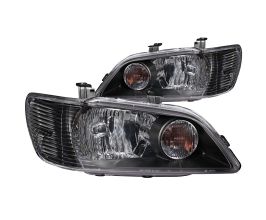 Anzo 2002-2003 Mitsubishi Lancer Crystal Headlights Black for Mitsubishi Lancer 8