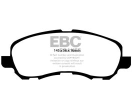EBC 11-14 Chrysler 200 2.4 Yellowstuff Front Brake Pads for Mitsubishi Lancer 8