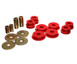 Energy Suspension 03-05 Mitsubishi Lancer EVO 8 Red Rear Differential / Mustache Bar Bushing Set for Mitsubishi Lancer 8