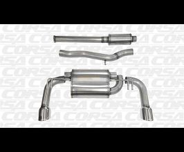 CORSA Performance 08-14 Mitsubishi Lancer Evolution X Sedan 2.0L Polished Sport Dual Rear Cat-Back Exhaust for Mitsubishi Lancer 9