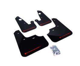 Rally Armor 07-17 Mitsubishi Lancer Black UR Mud Flap w/ Red Logo for Mitsubishi Lancer 9