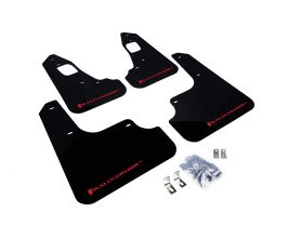 Rally Armor 08-17 Mitsubishi EVO X Black UR Mud Flap w/ Red Logo for Mitsubishi Lancer 9