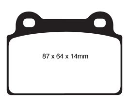 EBC 08-16 Mitsubishi Lancer Evo 10 2.0 Turbo (1 piece rotor) Bluestuff Rear Brake Pads for Mitsubishi Lancer 9