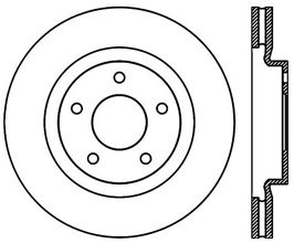 StopTech StopTech Sport 07-17 Jeep Compass/Patriot Cryo Slotted Front Right Rotor for Mitsubishi Lancer 9