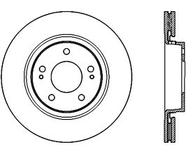 StopTech StopTech Power Slot 09-10 Lancer Ralliart Slotted Right Front CRYO Rotor for Mitsubishi Lancer 9