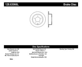 StopTech StopTech Drilled Sport Brake Rotor for Mitsubishi Lancer 9