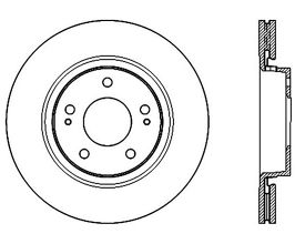 StopTech StopTech 09-15 Mitsubishi Lancer Ralliart Sport Stop Slotted & Drilled Front Right Rotor for Mitsubishi Lancer 9