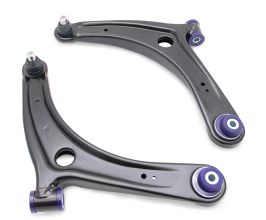 SuperPro 2008 Mitsubishi Lancer GTS Front Lower Control Arm Set w/ Bushings - w/ Positive Caster for Mitsubishi Lancer 9