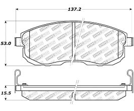 StopTech StopTech Street Select Brake Pads - Front for Nissan Altima L31