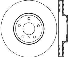 StopTech StopTech 06-18 Nissan Maxima SportStop Cryo Slotted & Drilled Front Right Rotor for Nissan Altima L31