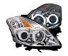Anzo 2008-2009 Nissan Altima (2 Door ONLY) Projector Headlights w/ Halo Chrome (CCFL) for Nissan Altima S/SE/SR