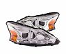 Anzo 2013-2014 Nissan Altima Projector Headlights w/ Plank Style Design Chrome