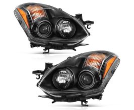 Anzo 2010-2013 Nissan Altima Projector Headlight Black (Halogen Type) for Nissan Altima L32