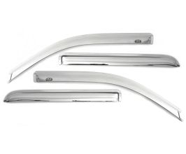 AVS 13-18 Nissan Altima Ventvisor Outside Mount Front & Rear Window Deflectors 4pc - Chrome for Nissan Altima L33