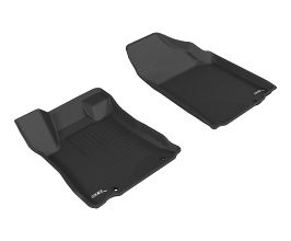 3D Mats 2016-2018 Nissan Altima Sedan Kagu 1st Row Floormat - Black for Nissan Altima L33