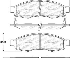 StopTech StopTech Sport Brake Pads w/Shims and Hardware - Front for Nissan Armada 1