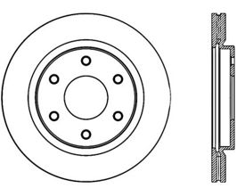 StopTech StopTech Cryo Slotted Passenger Side Front Sport Brake Rotor 05-07 Nissan Titan for Nissan Armada 1