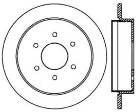 StopTech StopTech 03-09 Infiniti QX4/QX56 / 04-09 Nissan Armada Cryo Slotted Rear Left Rotor for Nissan Armada 1