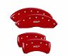 MGP Caliper Covers 4 Caliper Covers Engraved Front & Rear Red Finish Silver Characters 2019 Acura RDX