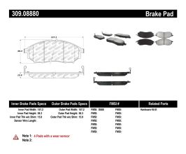 StopTech StopTech Performance 06-08 350Z w/ Std Brakes / 06-08 Infiniti G35 Front Brake Pads for Nissan Fairlady RZ34
