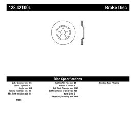 StopTech StopTech Nissan 370z / Infiniti G37 SportStop Drilled Front Left Rotor for Nissan Fairlady RZ34